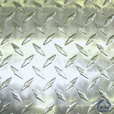 Рифлёный алюминиевый лист "Чечевица" 1,5х1500х3000 мм АМГ2НР купить в Калининграде